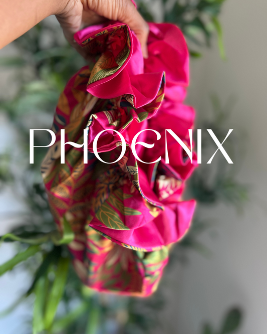 Phoenix - Satin Ruffled Bonnet