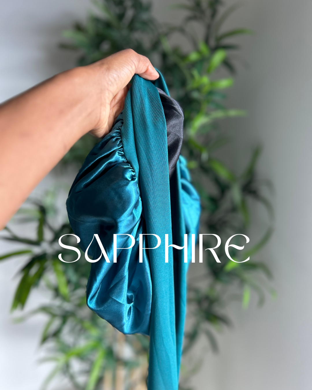 Sapphire Comfort Fit - Tie Up Bonnet