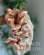 Peach Bellini Velvet Satin Lined Bonnet