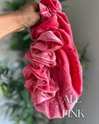 All Pink Velvet Satin Lined Bonnet