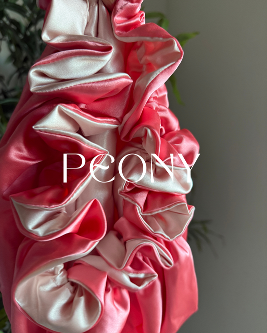 Peony - Satin Ruffled Bonnet