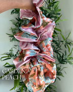 Garden Peach Satin Bonnet