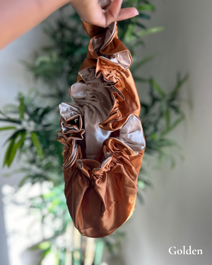 Golden - Satin Adjustable Bonnet