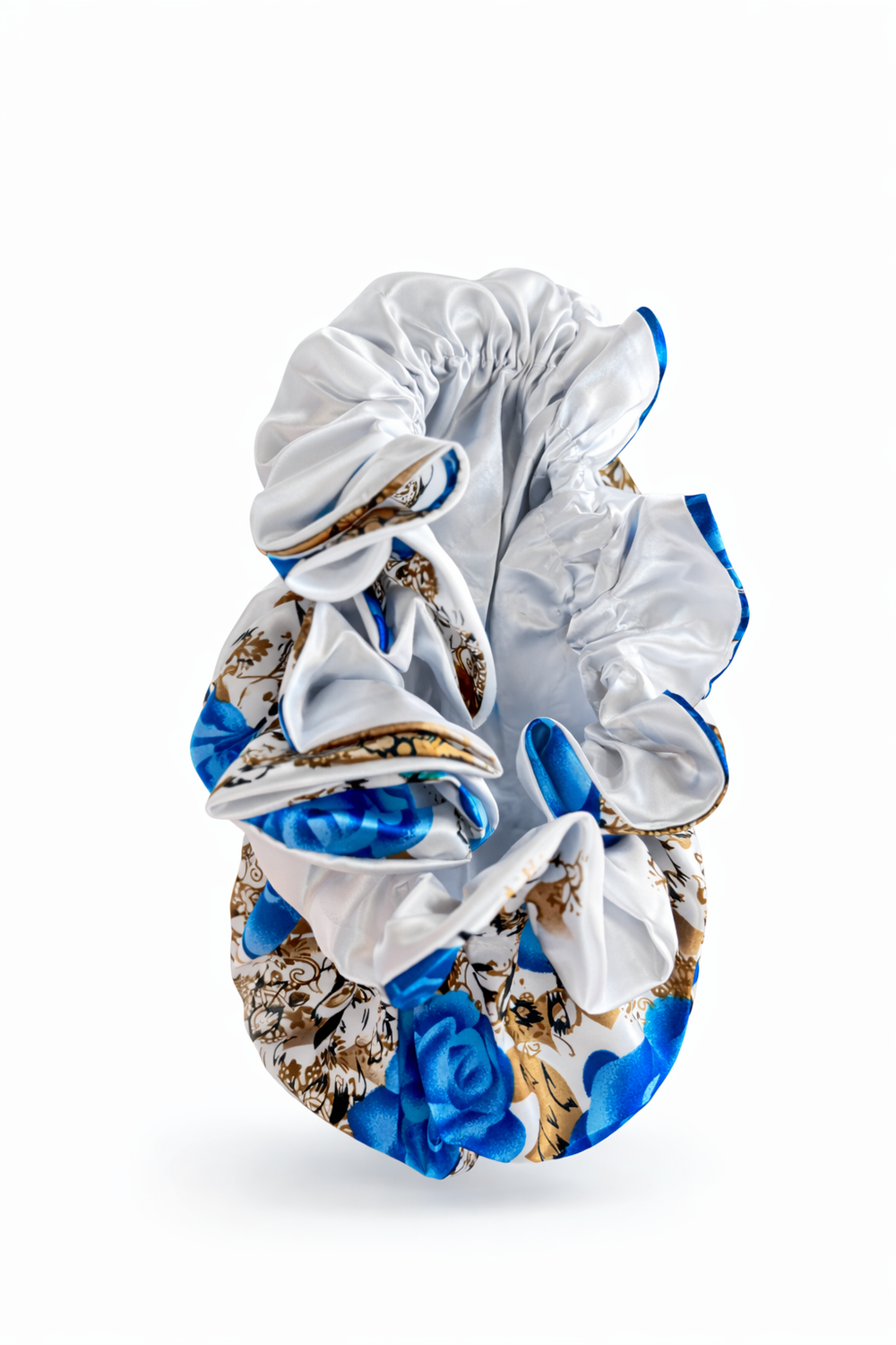 Pretty Blue All Satin Bonnet