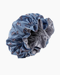 Butterfly High Blue Satin Bonnet