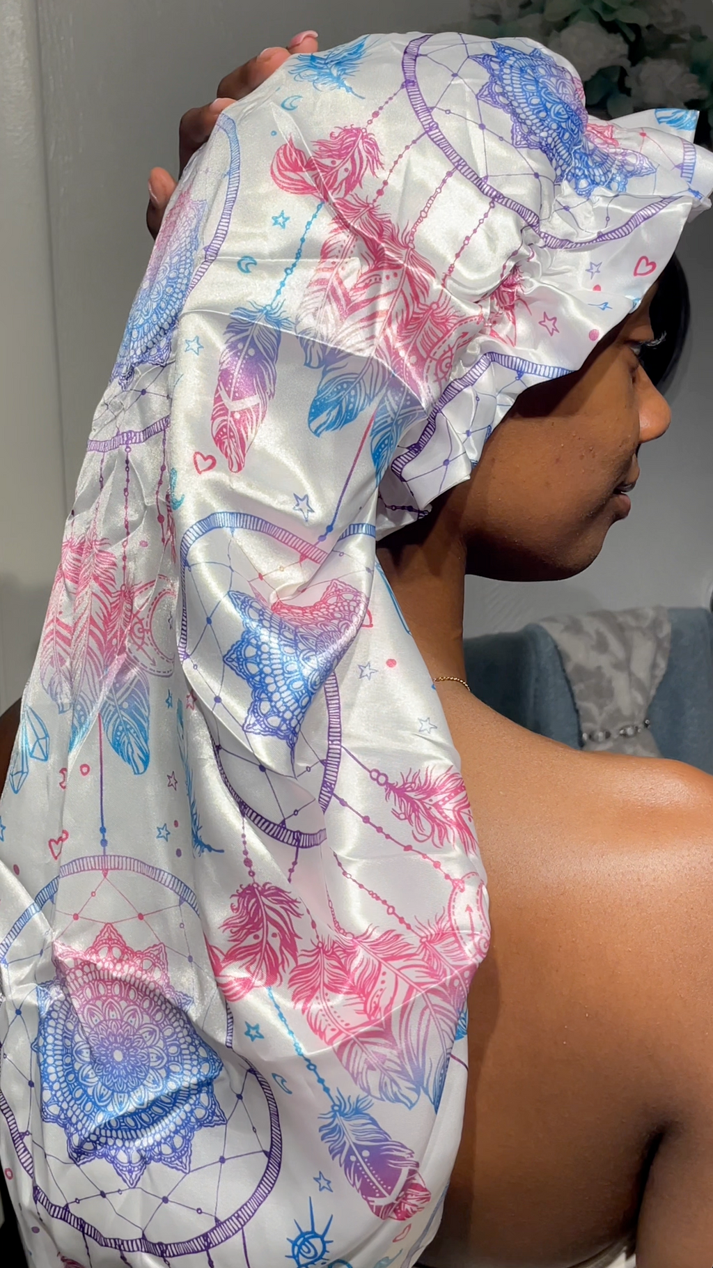 The Dream Catcher - Long Style Satin Bonnet