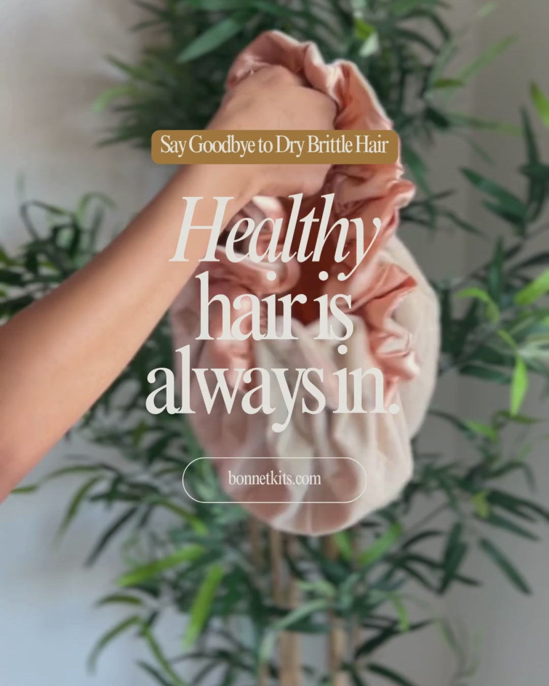 Peach Bellini Velvet Satin Lined Bonnet