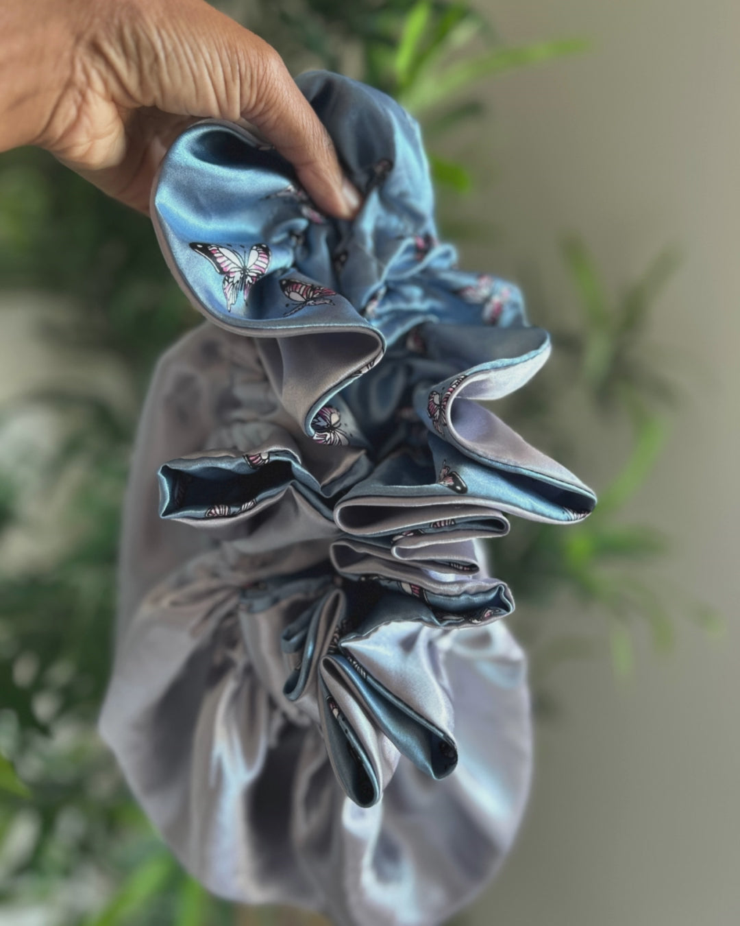 Butterfly High Satin Bonnet